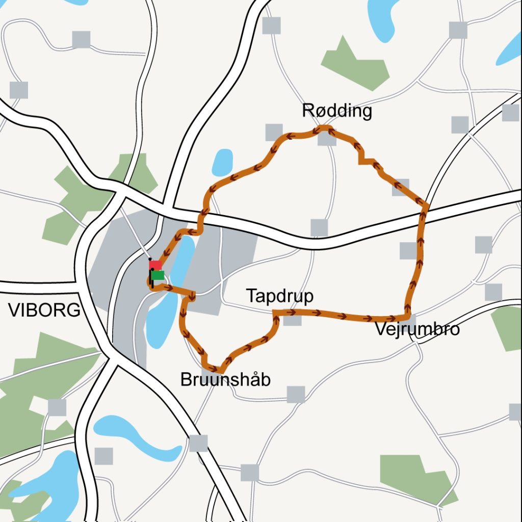 Stor sportsbegivenhed spærrer og ensretter veje i Viborgs midtby og omegn