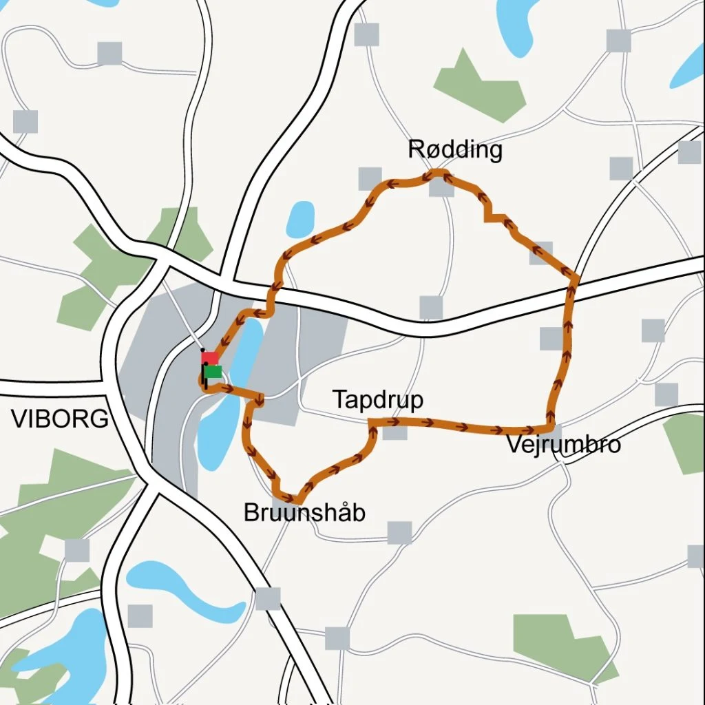 Stor sportsbegivenhed spærrer og ensretter veje i Viborgs midtby og omegn