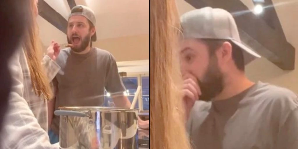 Lavede prank på sin mand: Nu går hans overraskende reaktion verden rundt