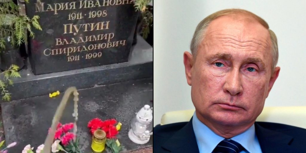 Leger med ilden: Mand filmer sig selv urinere på Vladimir Putins forældre gravsted