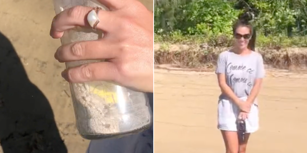 Spændt par åbnede en flaskepost: Indholdet fik det til at løbe dem koldt ned ad ryggen