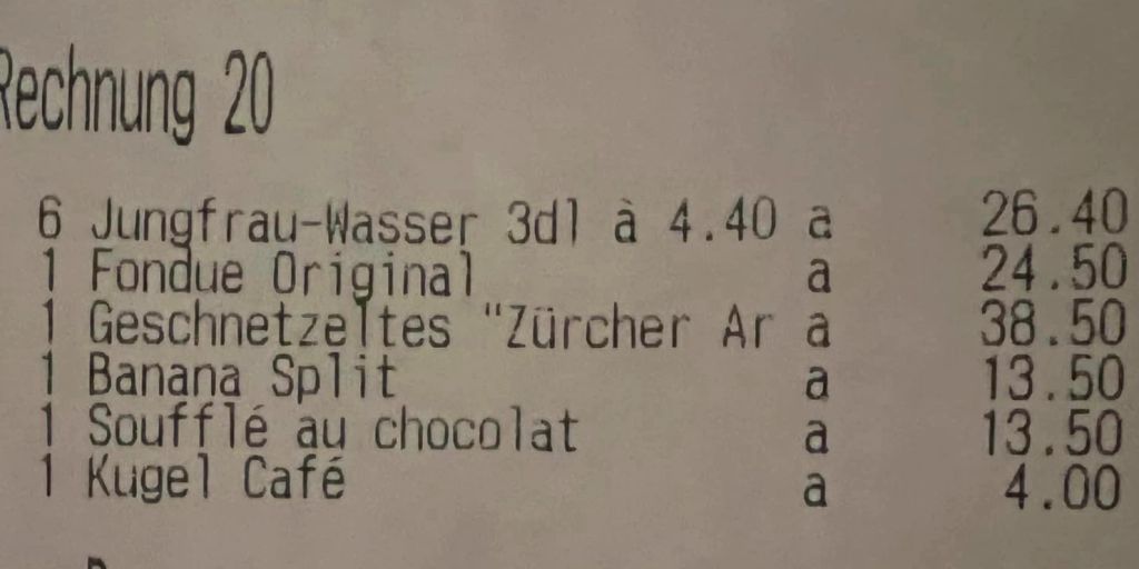 Turist var ude at spise på ferie: Tabte kæben, da hun så ét særligt punkt på regningen