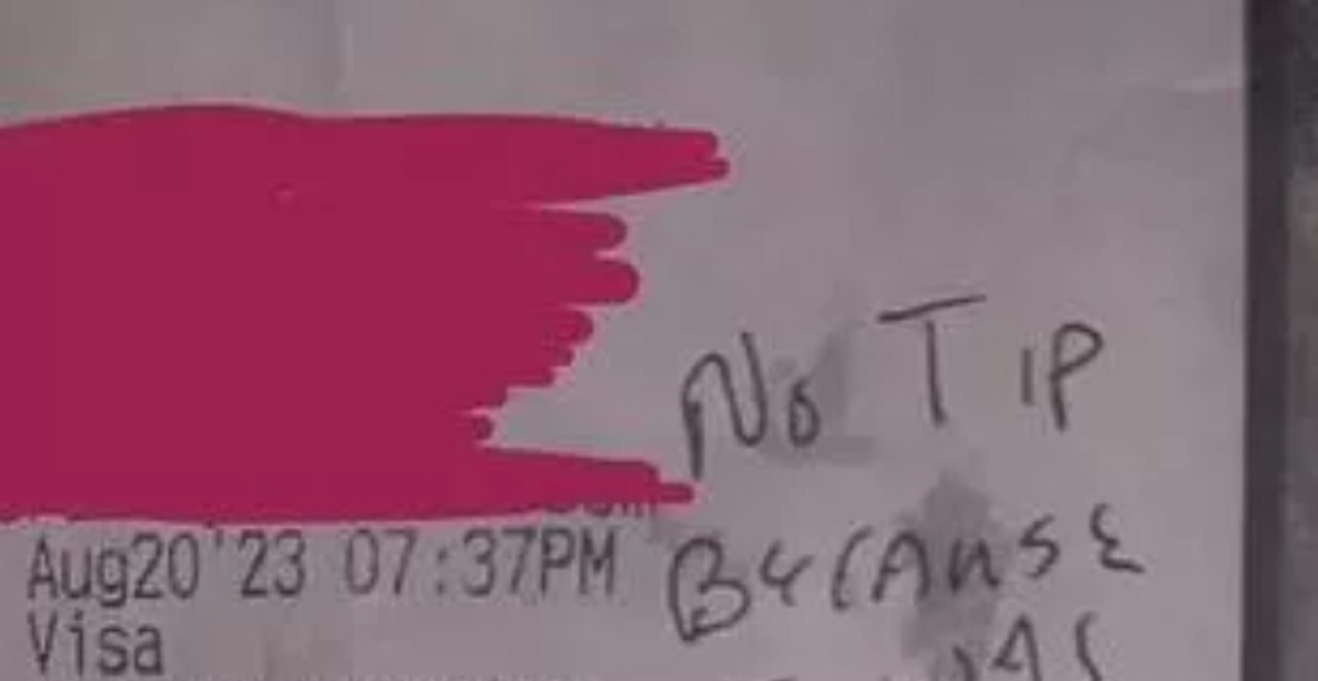 Servitrice fik et chok, da hun så gæstens besked: ‘Det var meget uhøfligt’