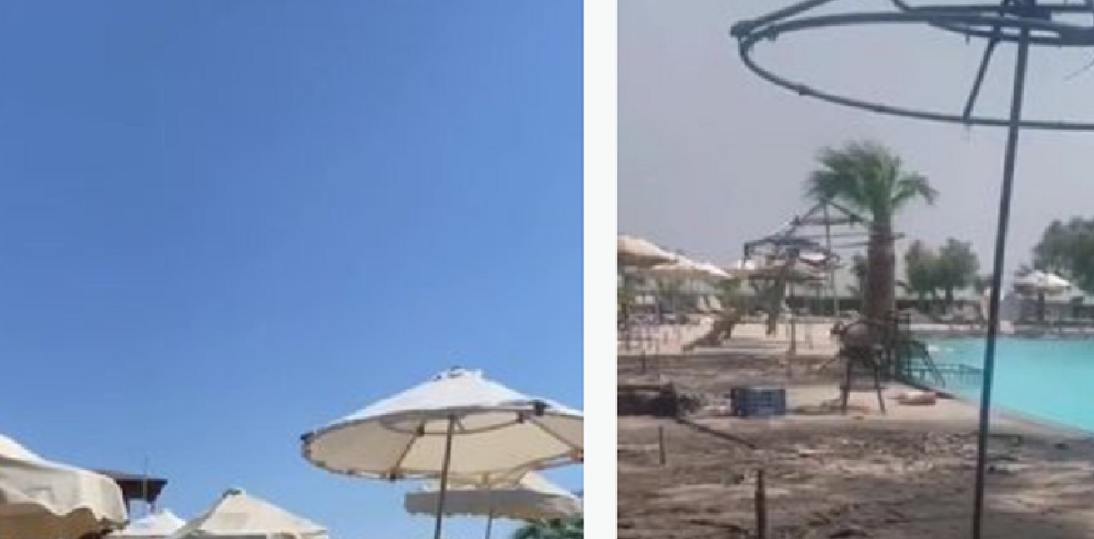 Chokerende video: Sådan så 5-stjernet resort ud, før og efter naturbrand på Rhodos
