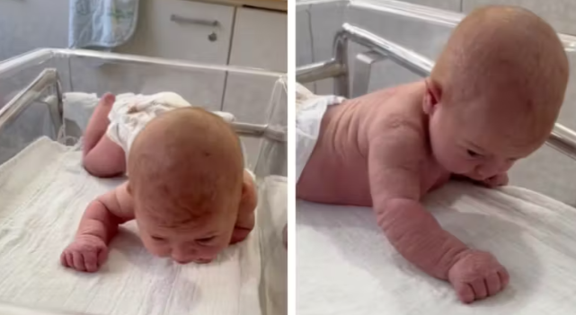 Baby chokerer i sød video: Hvordan kan hun det?