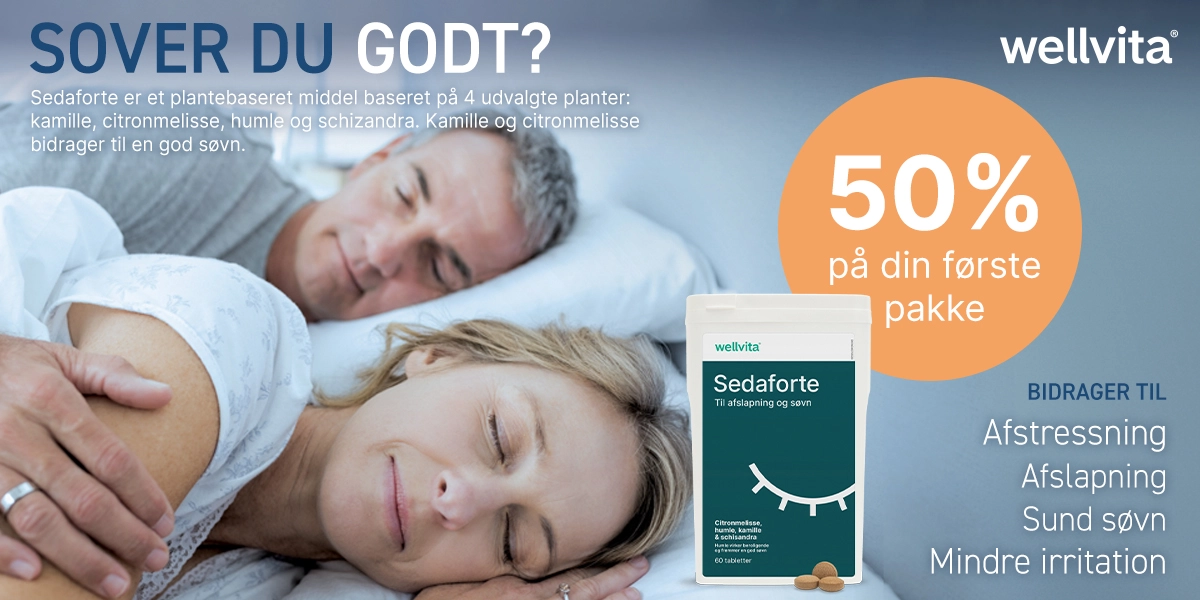 Sover du godt nok? Sådan får du en bedre søvn med Sedaforte