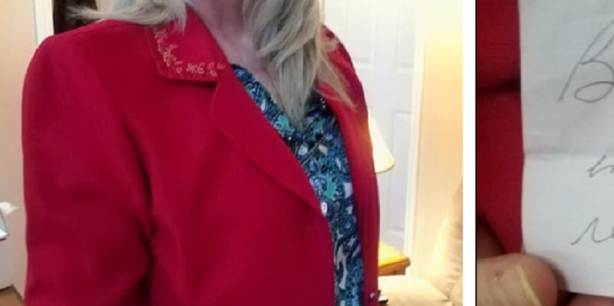 Kvinde købte rød blazer i genbrug: Nu mener folk ikke, hun kan gå i den efter chokerende fund