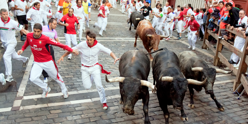 Løbende vrede tyre kaos ved omstridt spansk festival: Sender syv på hospitalet