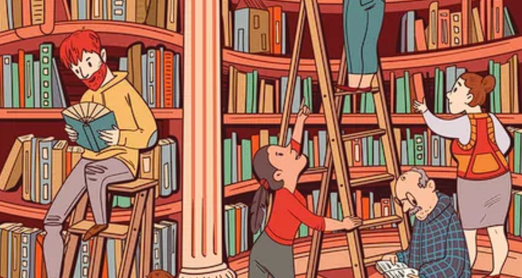 Du har 30 sekunder: Kan du spotte uglen, der gemmer sig på biblioteket?