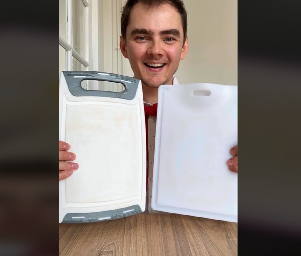 Bliver dine plastik skærebrætter også gule? Sådan får du dem hvide igen med et snuptag