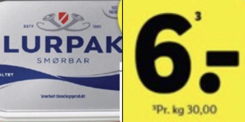 En tidlig julegave: Supermarkedskæde sælger Lurpak til 6 kroner per pakke