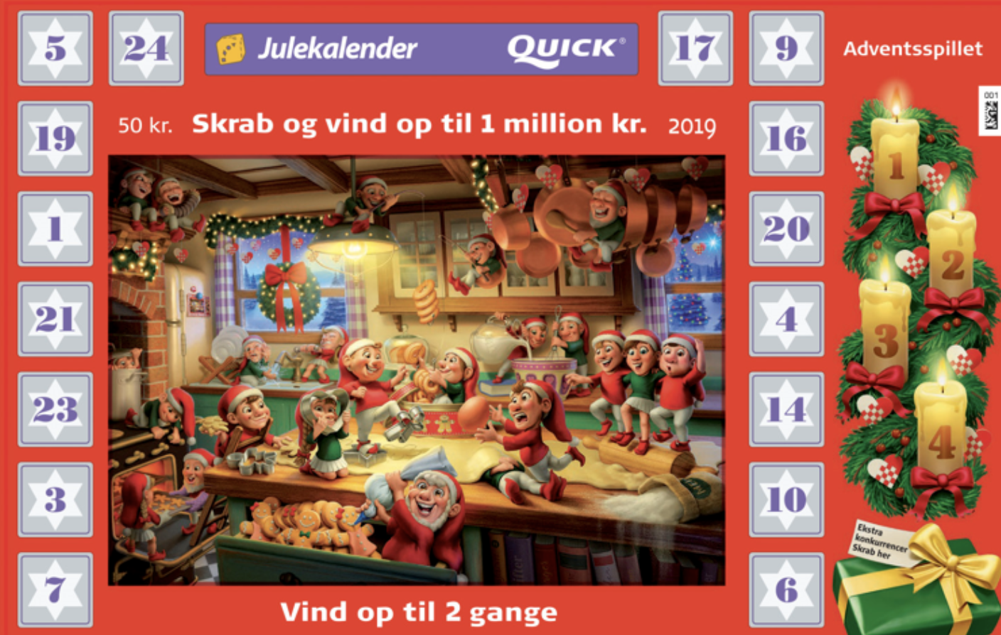 Her er svaret på det ofte stillede spørgsmål om den røde juleskrabekalender