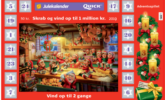 Danske Spil med stor afsløring om den røde juleskrabekalender
