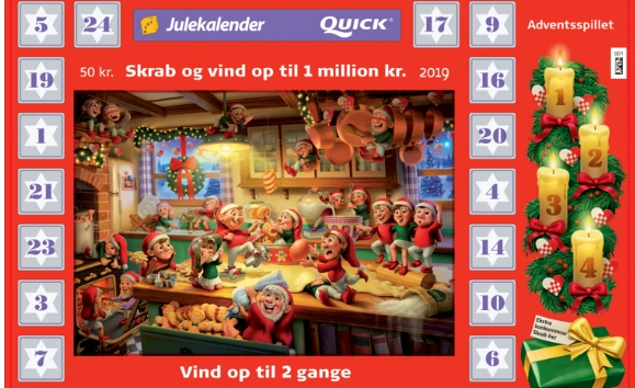 Danske Spil med stor afsløring om den røde juleskrabekalender