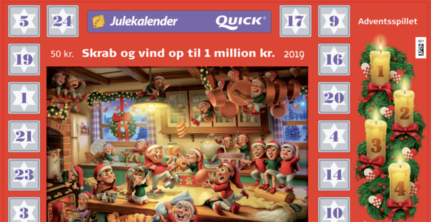 Danske Spil chokerer med udmelding om den røde juleskrabekalender