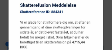Mange modtager besked om udbetaling fra Skat – men pas godt på