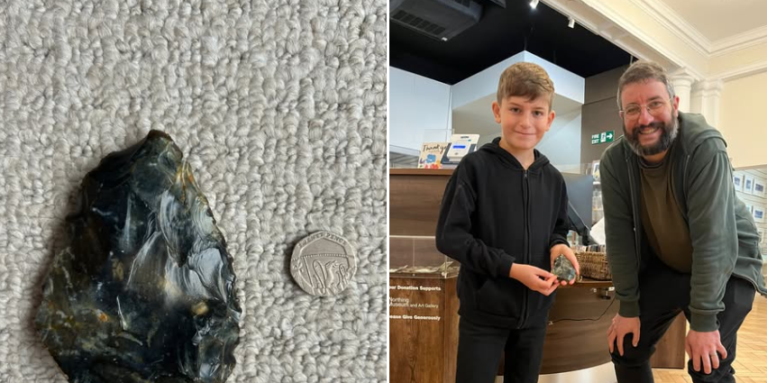 6-årig dreng finder sten på stranden: Viser sig at være 40.000 år gammel skat
