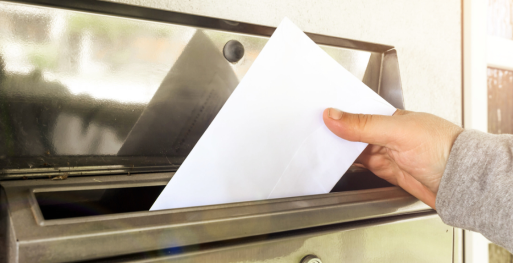 Du skal reagere omgående, hvis du finder et blankt A4-papir i din postkasse