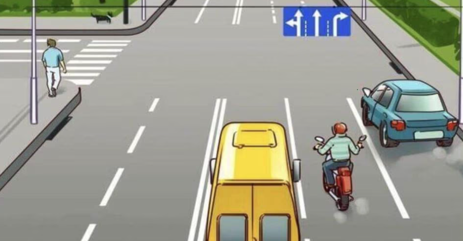 Alle ser motorcyklisten – men kun dem med høj IQ opdager fejlen