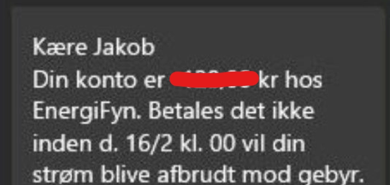 Hvis du får en ‘bøde’ på dette specifikke beløb, skal du være forsigtig