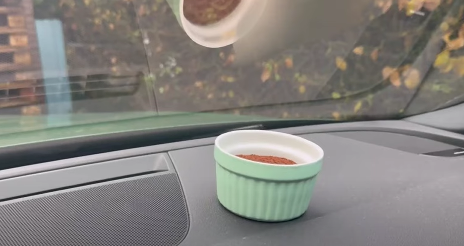 Stil en skål med kaffegrums i bilen over natten: Morgenen efter vil du takke dig selv
