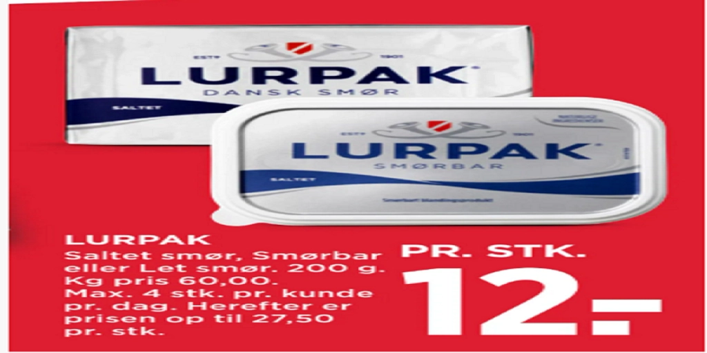 Ugens billigste Lurpak