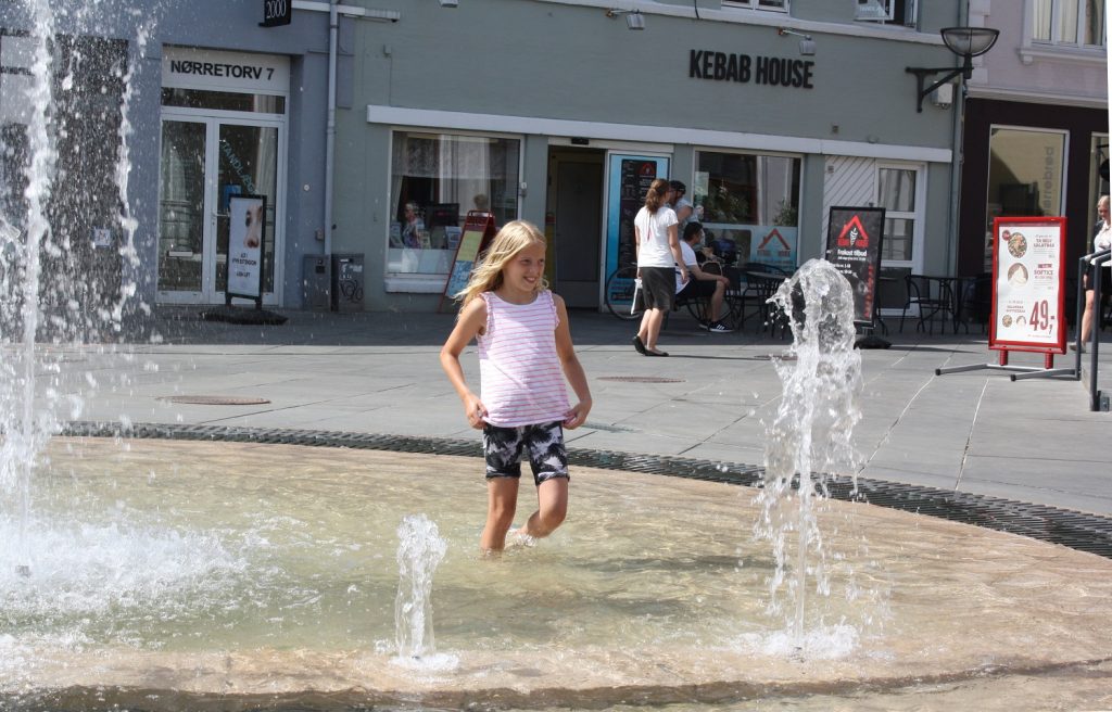 I sidste uge svedte vi i varmen