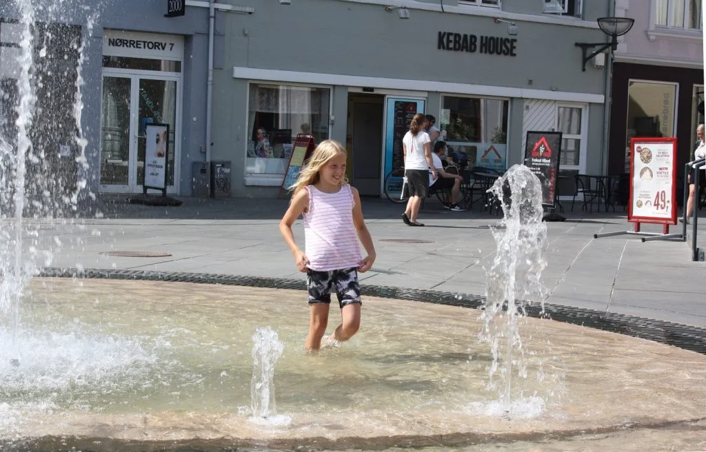 I sidste uge svedte vi i varmen