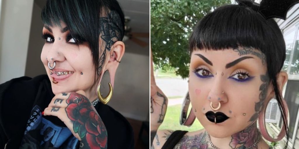 Kvinde med gigantiske huller i ørerne viser nu hvordan hun så ud før