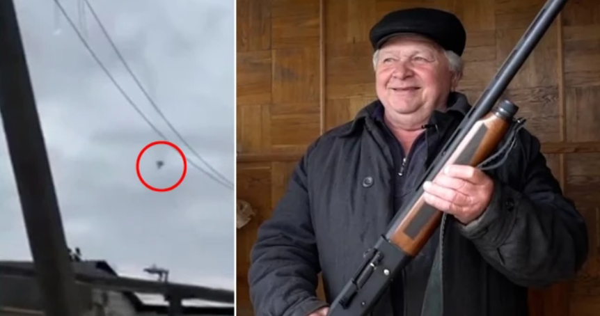 Ukrainsk pensionist får medalje for sin meget modige gerning