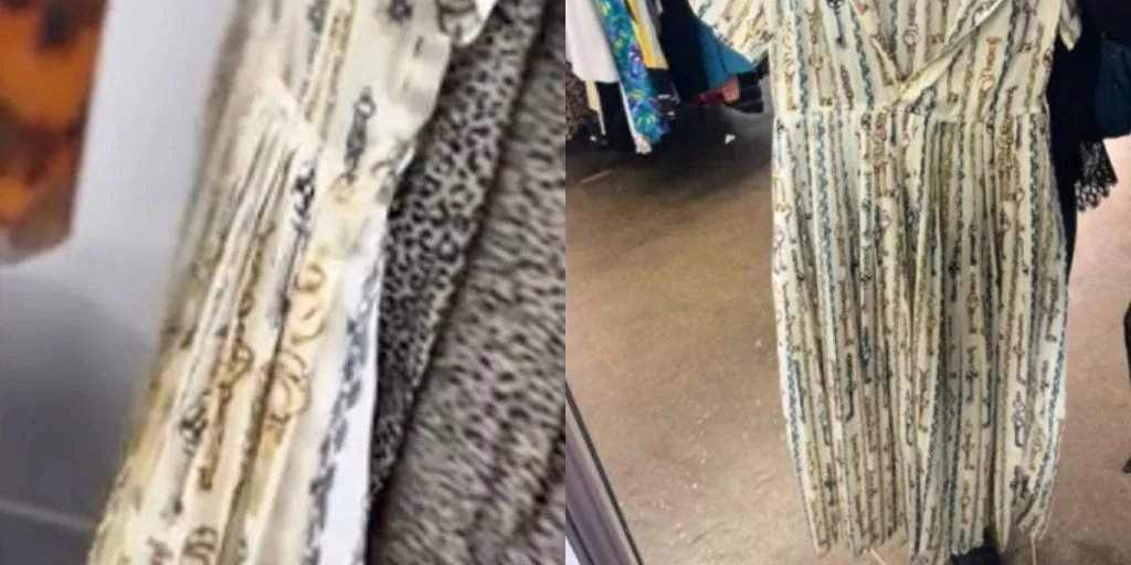 Kvinde finder designerkjole til 85 kroner i genbrugsbutik: Så opdager hun dens sande værdi