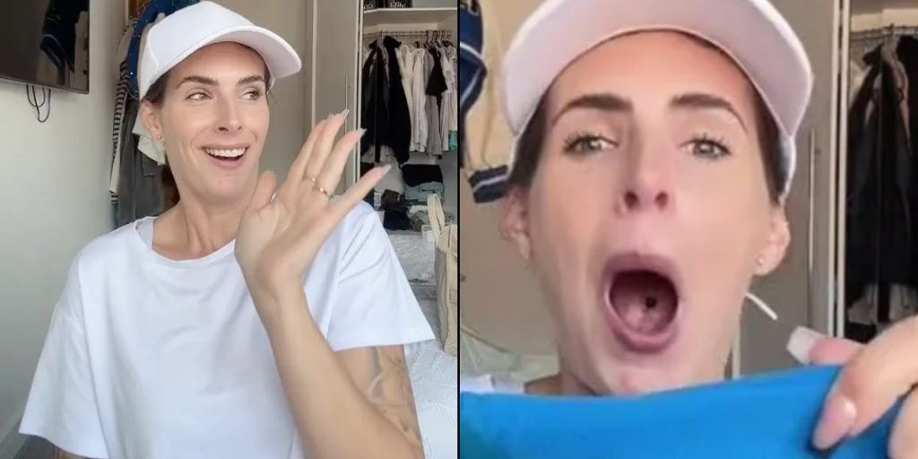 Kvinde købte brugte bukser på Vinted: Var ved at kaste op, da hun åbnede pakken