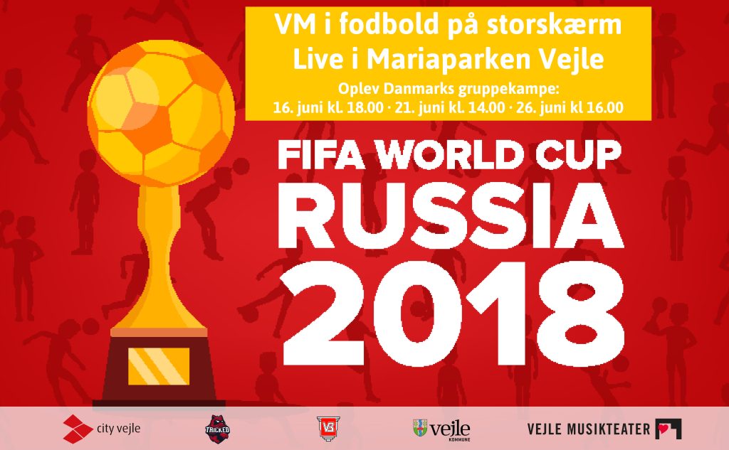 VM-fodbold på storskærm