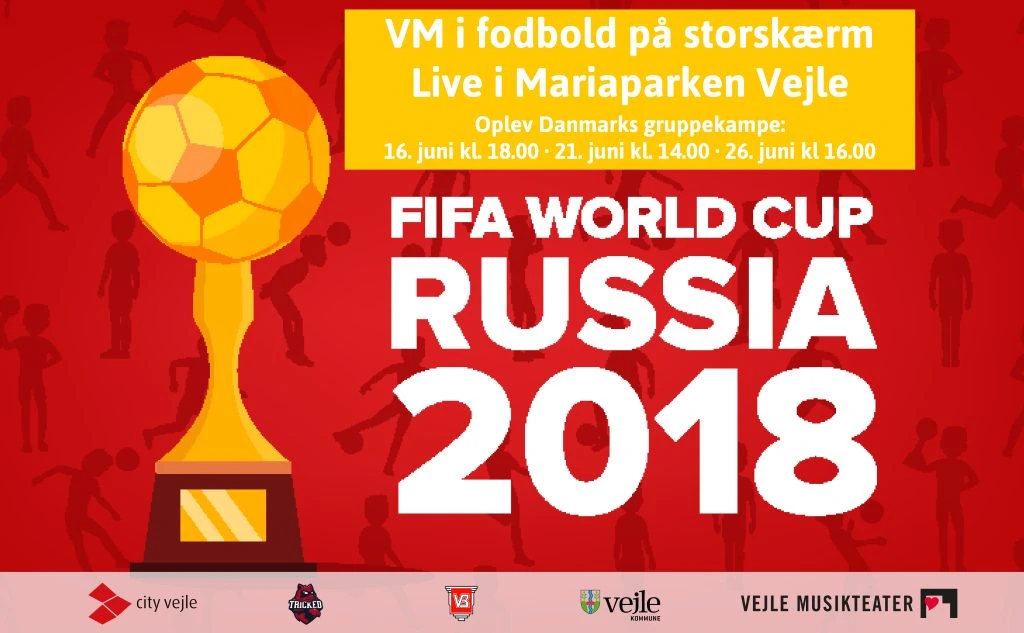 VM-fodbold på storskærm